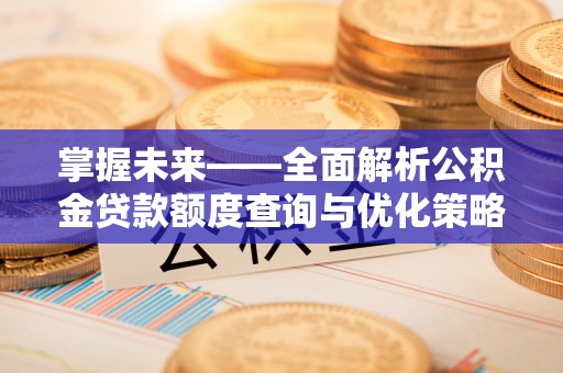 魏都掌握未来——全面解析公积金贷款额度查询与优化策略