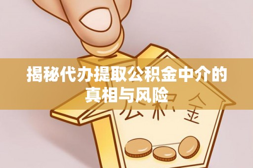 魏都揭秘代办提取公积金中介的真相与风险