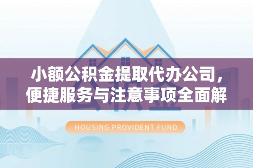 魏都小额公积金提取代办公司，便捷服务与注意事项全面解析