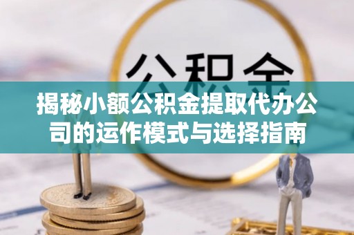 魏都揭秘小额公积金提取代办公司的运作模式与选择指南