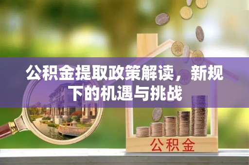 魏都公积金提取政策解读，新规下的机遇与挑战