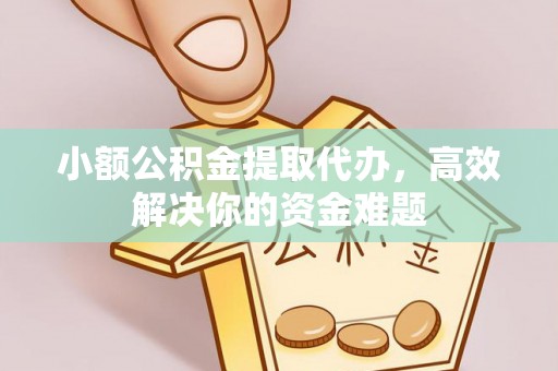 魏都小额公积金提取代办，高效解决你的资金难题