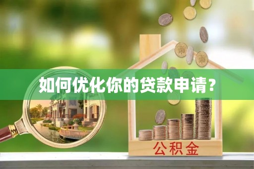 魏都如何优化你的贷款申请？