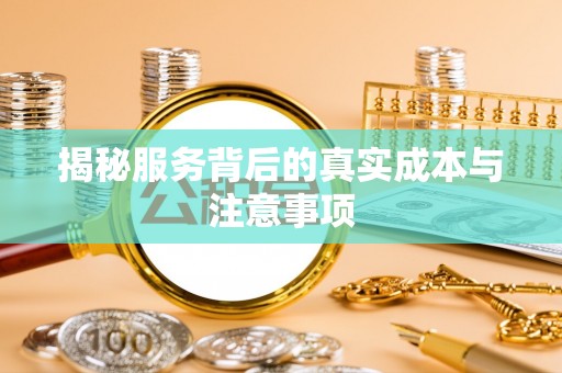 魏都揭秘服务背后的真实成本与注意事项