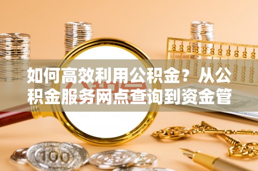魏都如何高效利用公积金？从公积金服务网点查询到资金管理全攻略