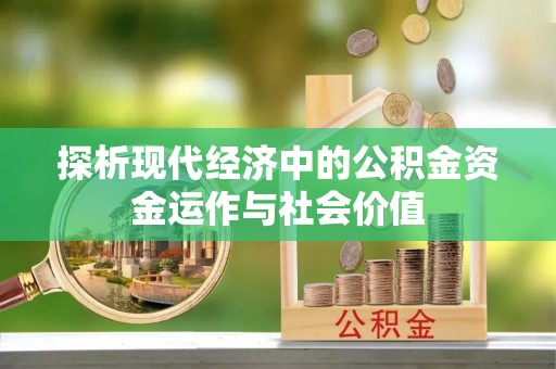 魏都探析现代经济中的公积金资金运作与社会价值