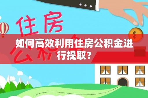 魏都如何高效利用住房公积金进行提取？